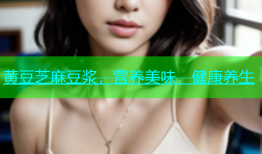 黄豆芝麻豆浆，营养美味，健康养生