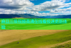 麻豆三级视频高清在线看极速更新体验