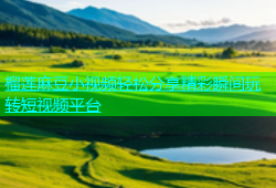 榴莲麻豆小视频轻松分享精彩瞬间玩转短视频平台