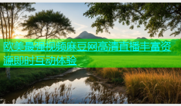 欧美最强视频麻豆网高清直播丰富资源即时互动体验