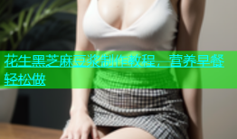 花生黑芝麻豆浆制作教程，营养早餐轻松做