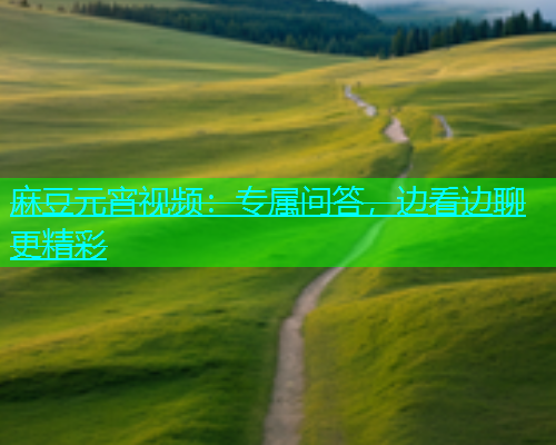 麻豆元宵视频：专属问答，边看边聊更精彩