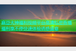 麻豆大神福利视频平台高清私密直播福利享不停快速体验诱惑盛宴