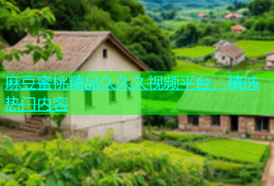 麻豆蜜桃精品久久久视频平台，精选热门内容