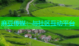 麻豆传媒：与社区互动平台