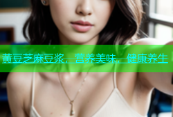 黄豆芝麻豆浆，营养美味，健康养生