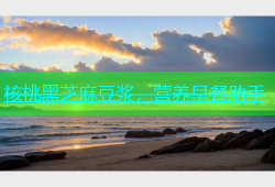 核桃黑芝麻豆浆，营养早餐助手