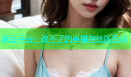 麻豆平台：改不了的直播与社区互动