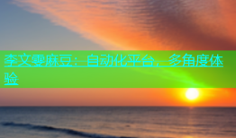 李文雯麻豆：自动化平台，多角度体验