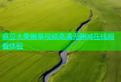 麻豆大象嫩草视频高清无删减在线观看体验