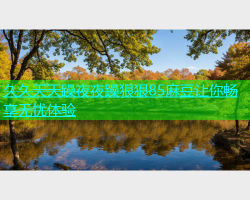 久久天天躁夜夜躁狠狠85麻豆让你畅享无忧体验