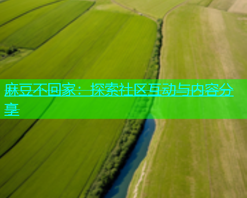 麻豆不回家：探索社区互动与内容分享