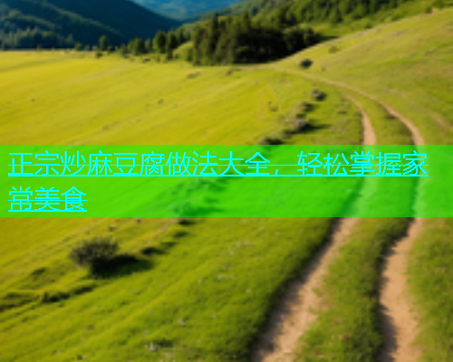 正宗炒麻豆腐做法大全，轻松掌握家常美食